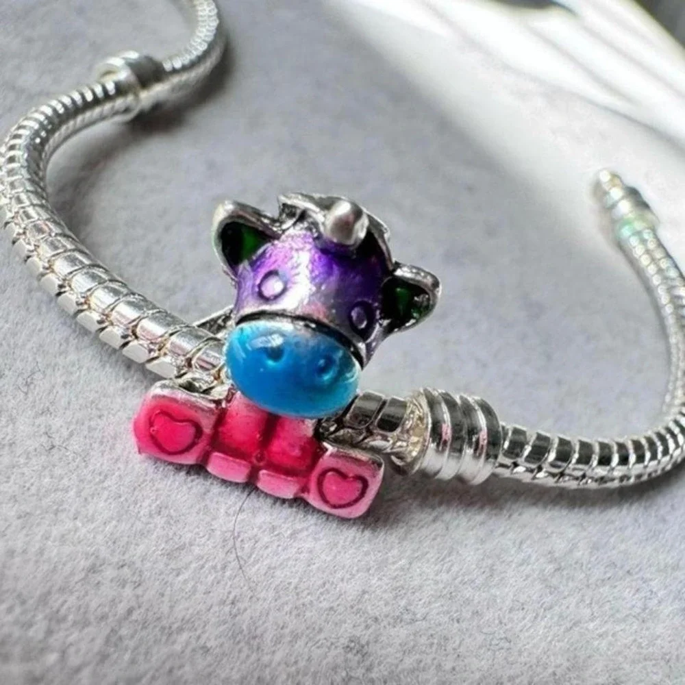 Rainbow Heart Unicorn fits PANDORA